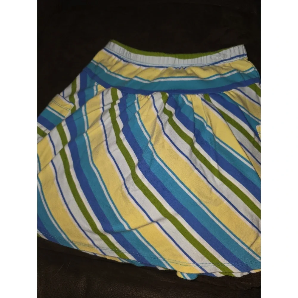 Gymboree sea splash floral top and striped‎ skort size 7 outfit